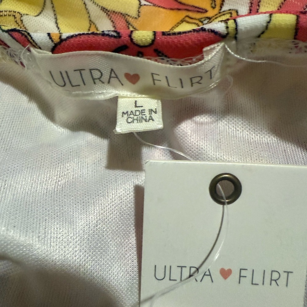 Ultra Flirt Colorful Floral Blouse